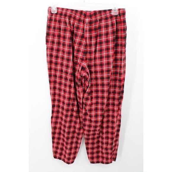 LAND'S END PAJAMAS RED PLAID TOP LARGE 42-44 PANTS L 36-38 - Picture 4 of 11